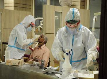 Covid testing at Maulana Azad Institute of Dental Sciences